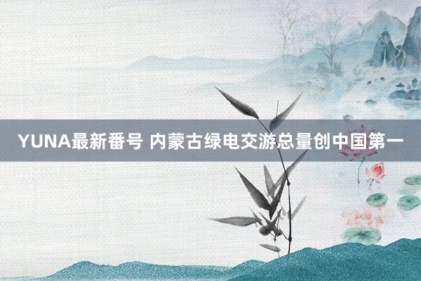 YUNA最新番号 内蒙古绿电交游总量创中国第一