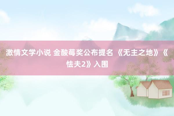 激情文学小说 金酸莓奖公布提名 《无主之地》《怯夫2》入围